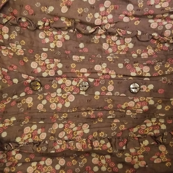 Kenzie Girl Cotton Blouse with Pleats - L - Picture 3 of 4